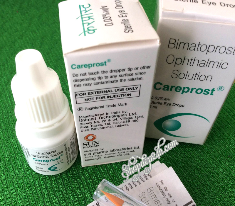 Gel dưỡng dài mi, dưỡng lông mày Careprost - Ấn Độ